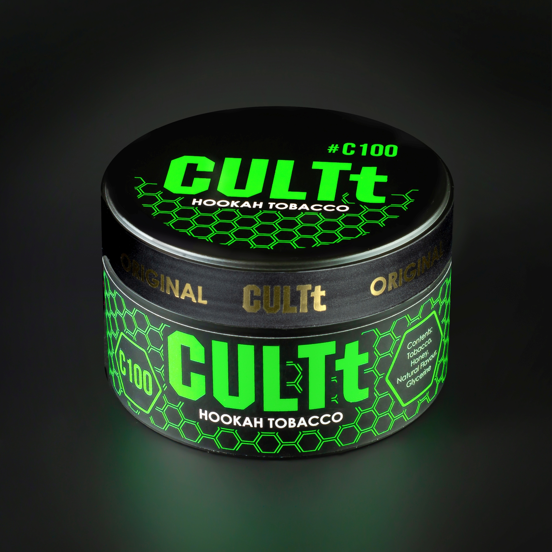 Hookah tobacco CULTt С100 — Green apple Ice